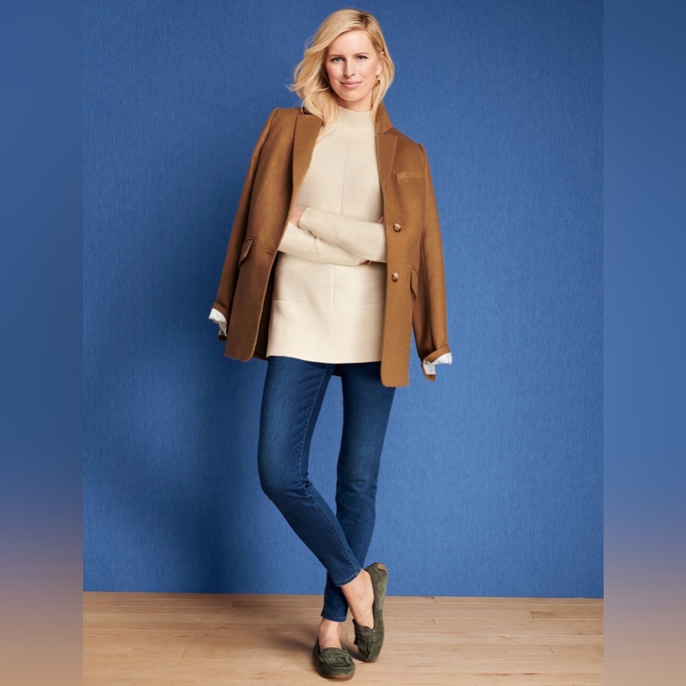 Talbots Italian Wool Long Blazer